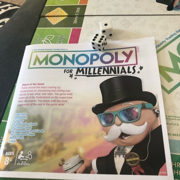Parker Brothers Monopoly For Millennials Board Game Ages 8+ 2-4 Players - Picture 12 of 14
